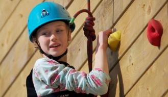 Netball team take to the climbing wall