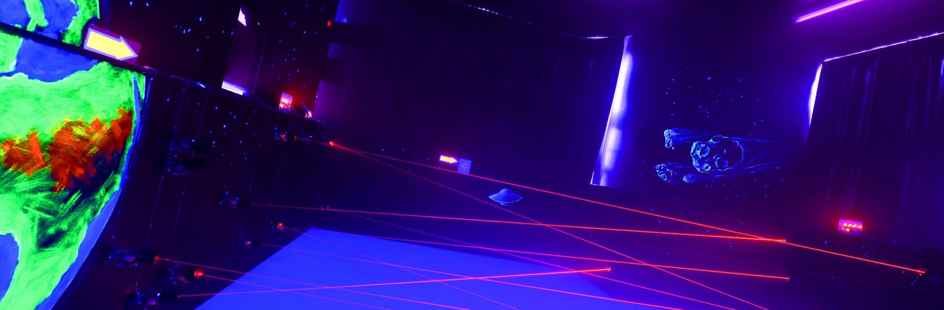 Laser maze at Condover Hall