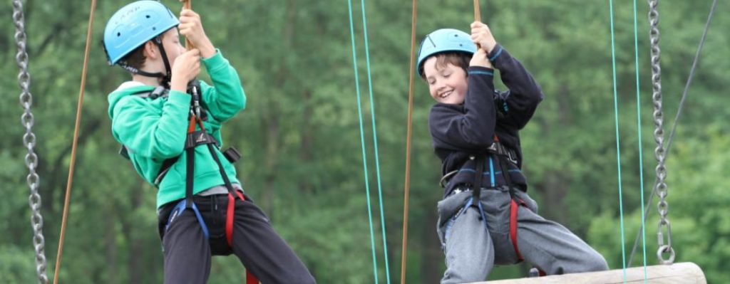 Children on High Ropes at Condover Hall