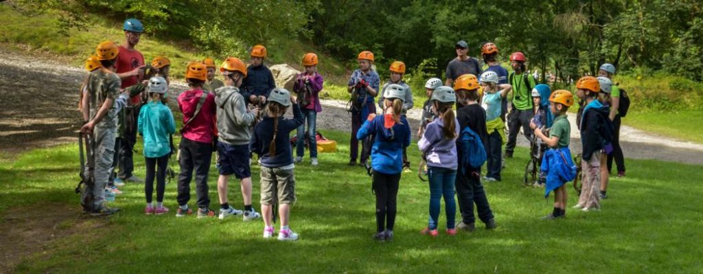 Primary school group at Mount Cook Adventure Centre
