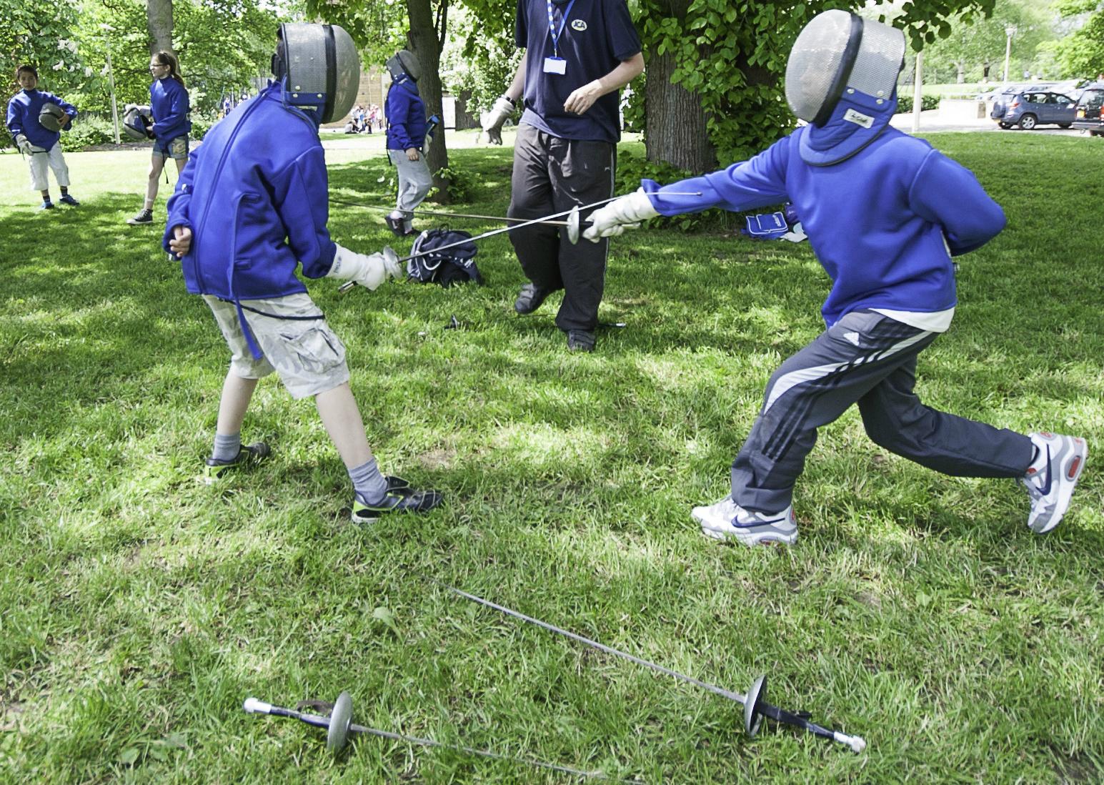 fencing children