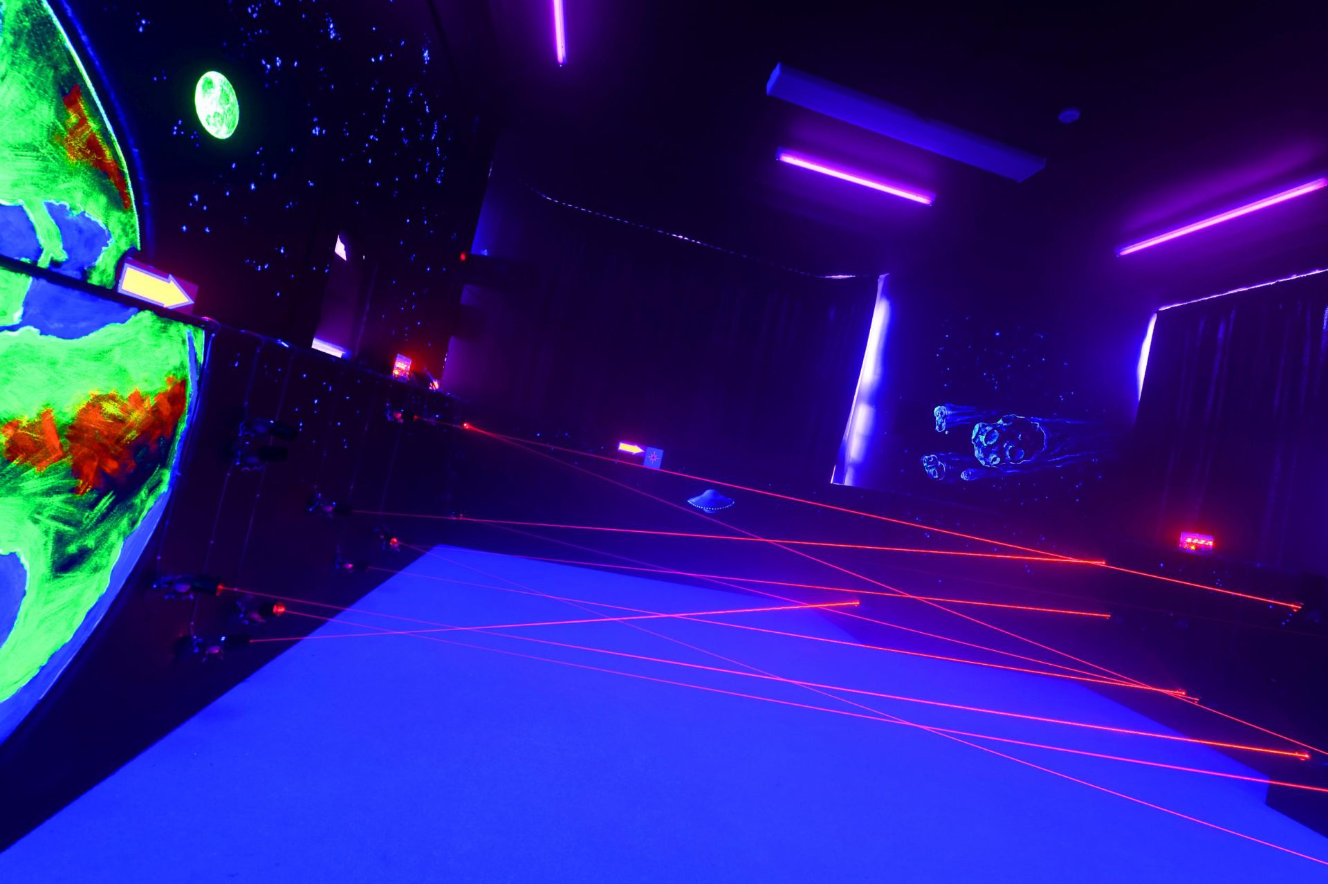 Laser maze at Condover Hall