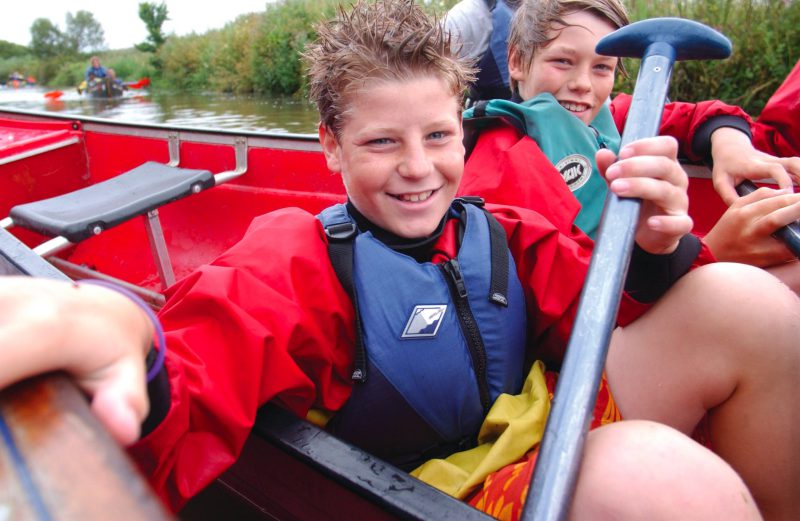 Lake Canoeing with children
