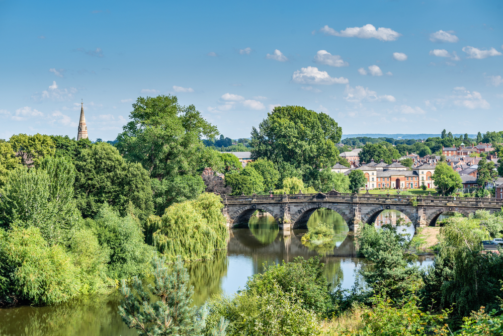 The English Bridge in Shewsbury near Condover village